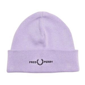 Fred Perry Unisex Adult Graphic Logo Beanie / Lilac